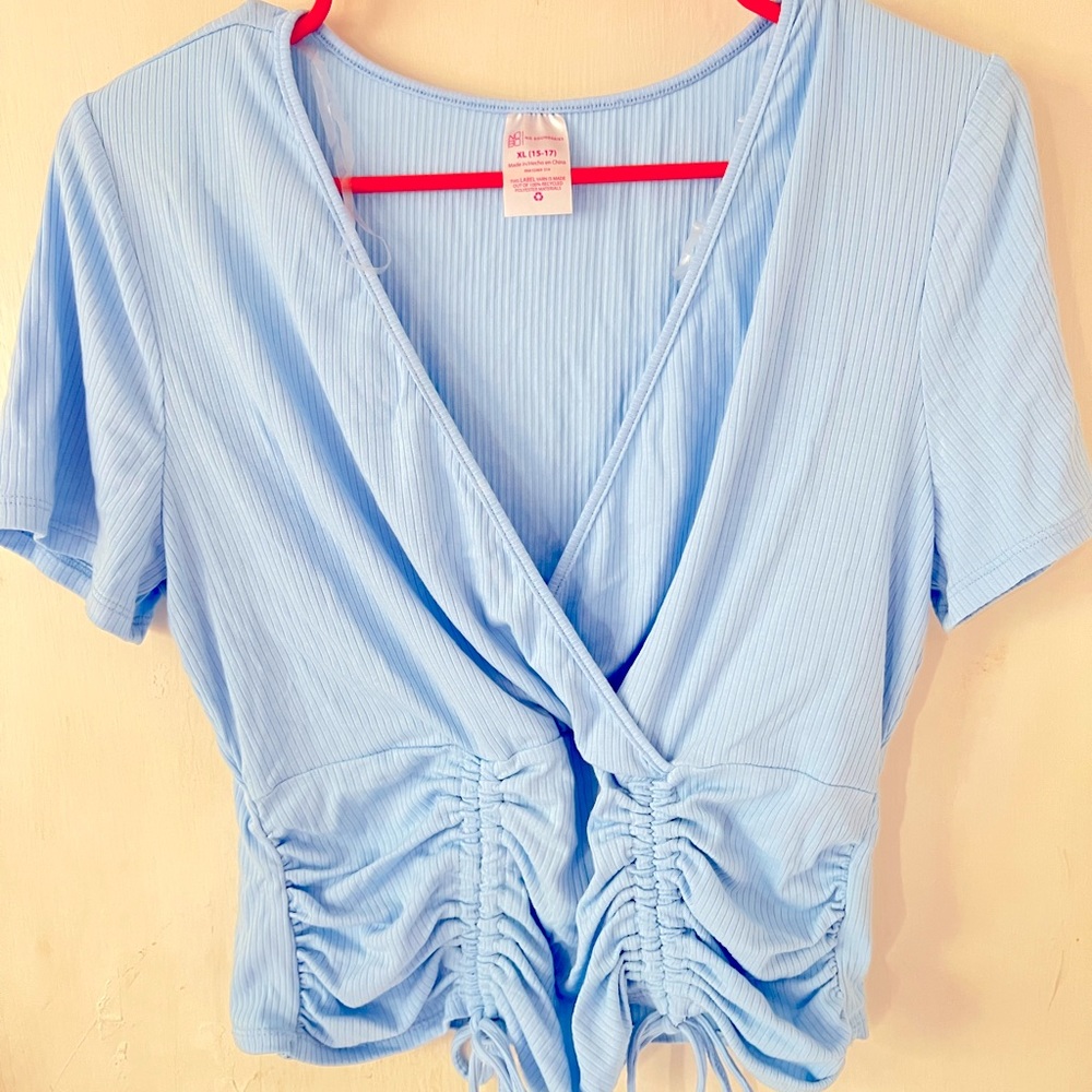 Blue cute blouse